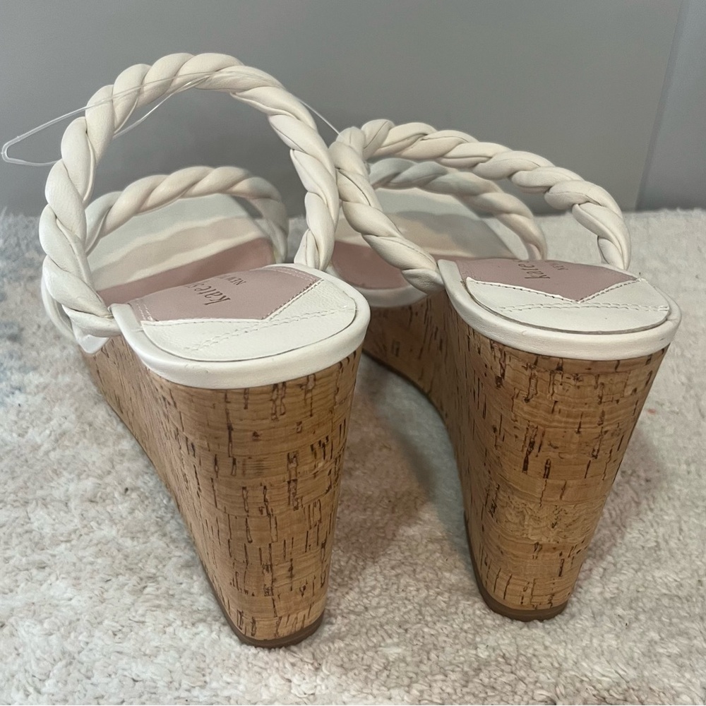 kate spade Women's white Braided Sandals - Picture 6 of 10